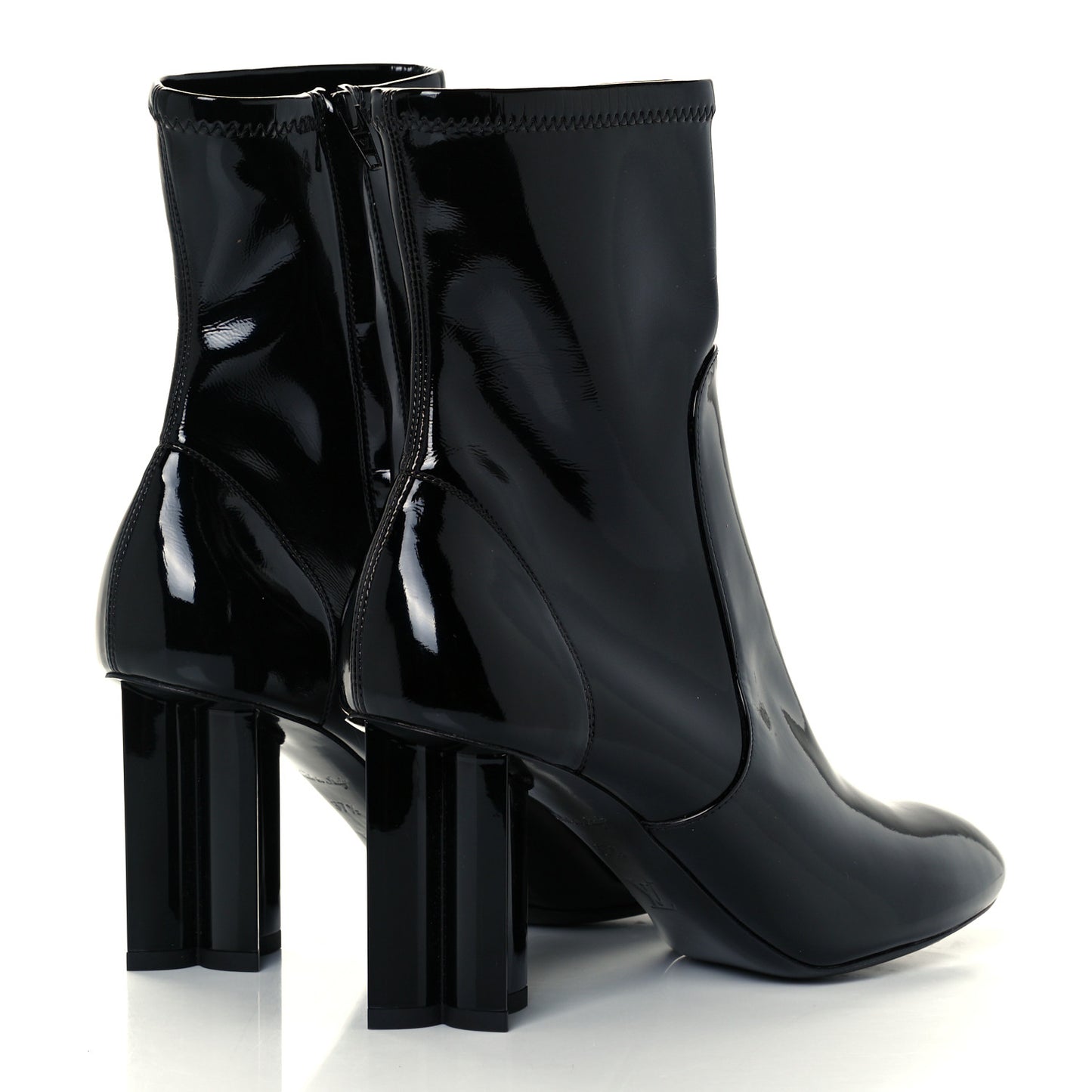 Patent Uniformes Silhouette Ankle Boots 37.5 Black