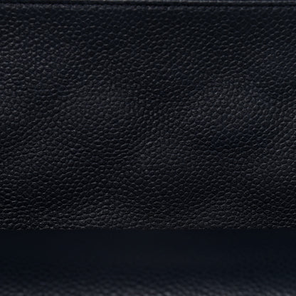 Chanel Caviar Quilted Jumbo Double Flap Navy Blue 11 of 12