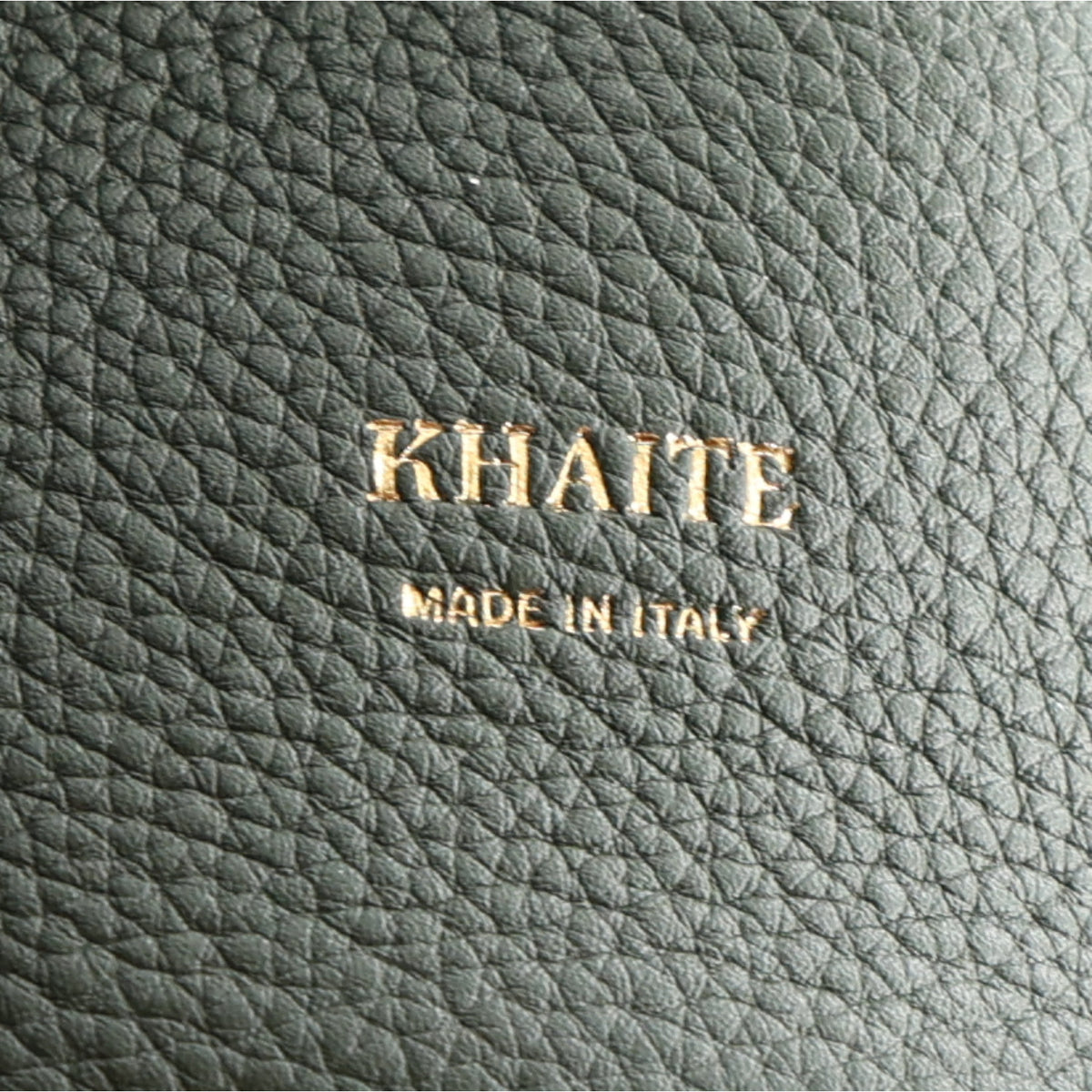 Pebbled Sport Calfskin Small Lotus Tote Bottle Green