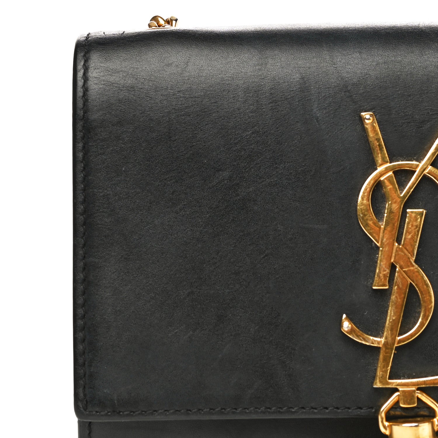 Saint Laurent Calfskin Small Classic Monogram Kate Tassel Satchel Black 16 of 26