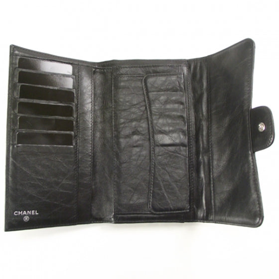 Chanel Lambskin Mademoiselle Reissue Wallet Black 5 of 9