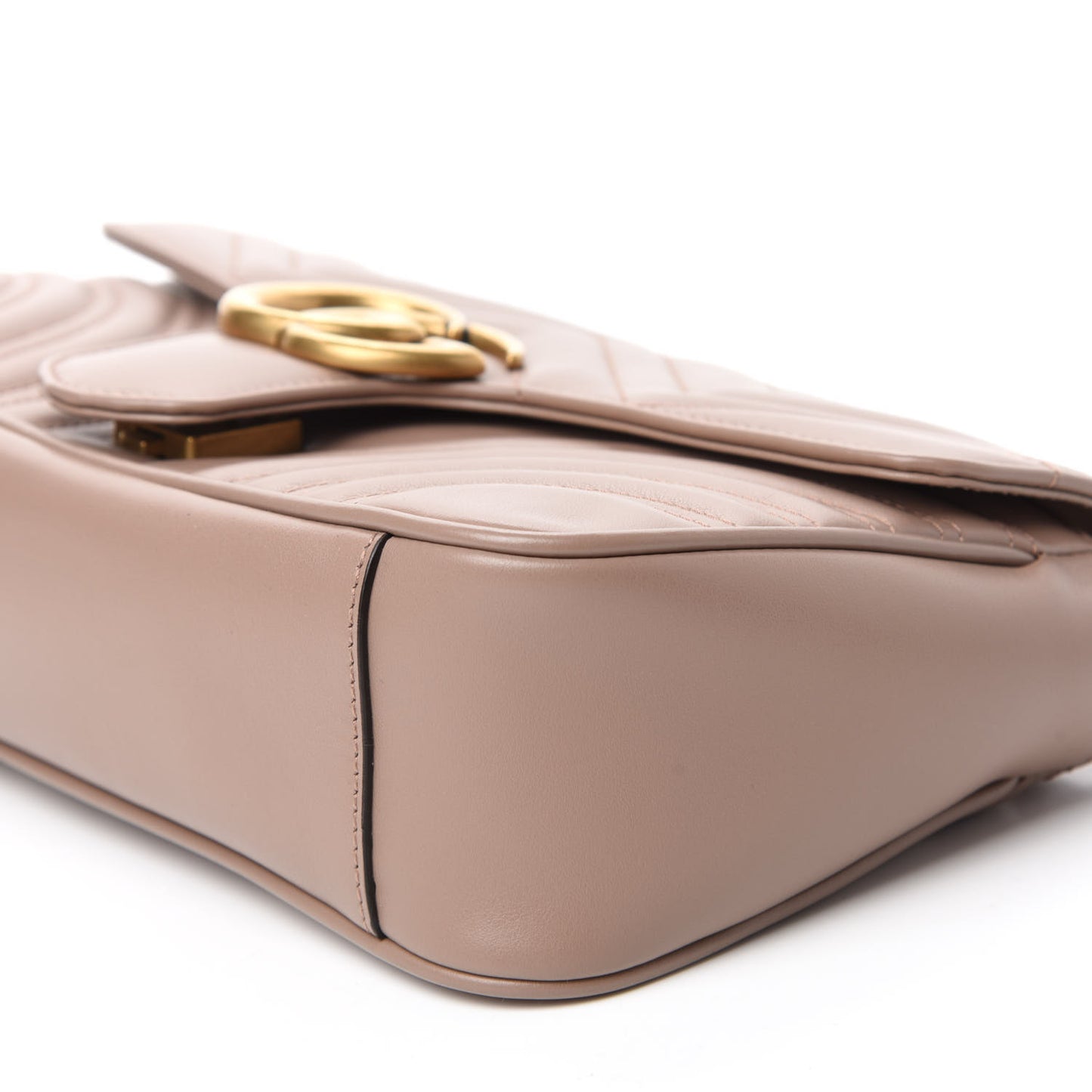 Calfskin Matelasse Small GG Marmont Shoulder Bag Porcelain Rose