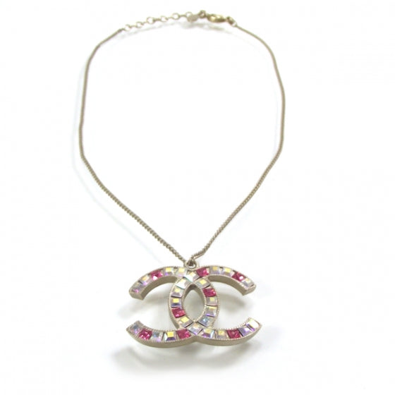 Chanel Crystal Large CC Necklace Multicolor 1 of 6