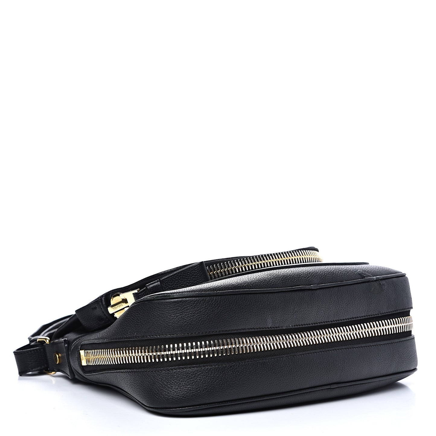 Grained Calfskin Medium Jennifer Crossbody Bag Black