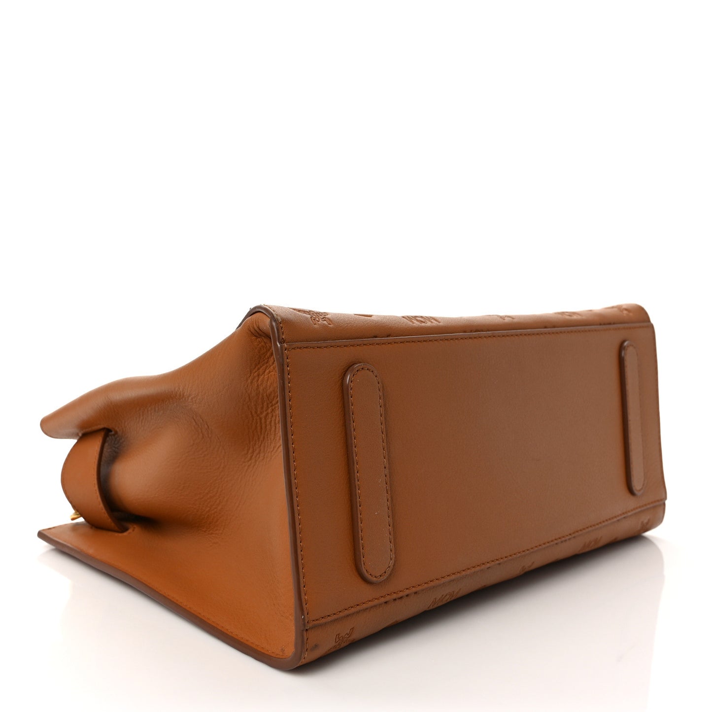 Calfskin Ottomar Monogram Medium Essential Tote Cognac