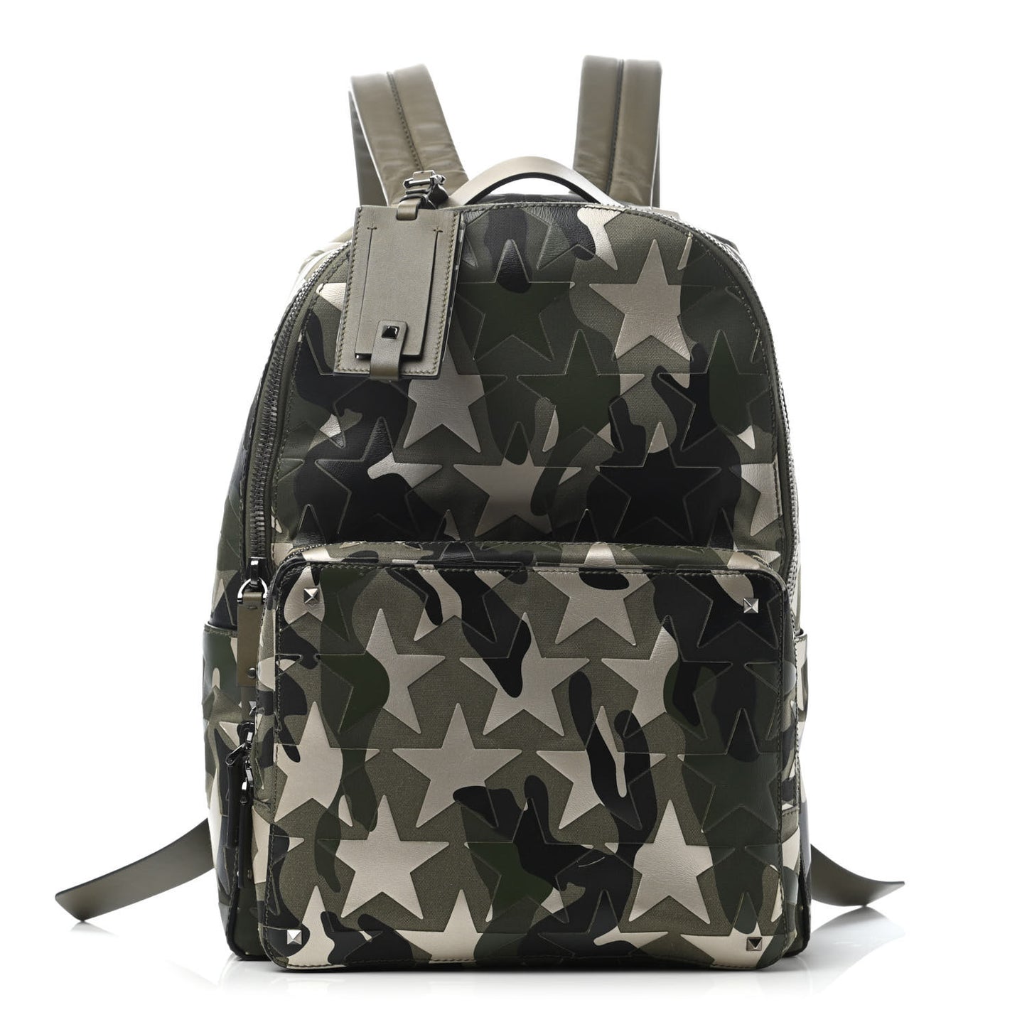 Nappa Canvas Camustars Backpack Army Green Platino
