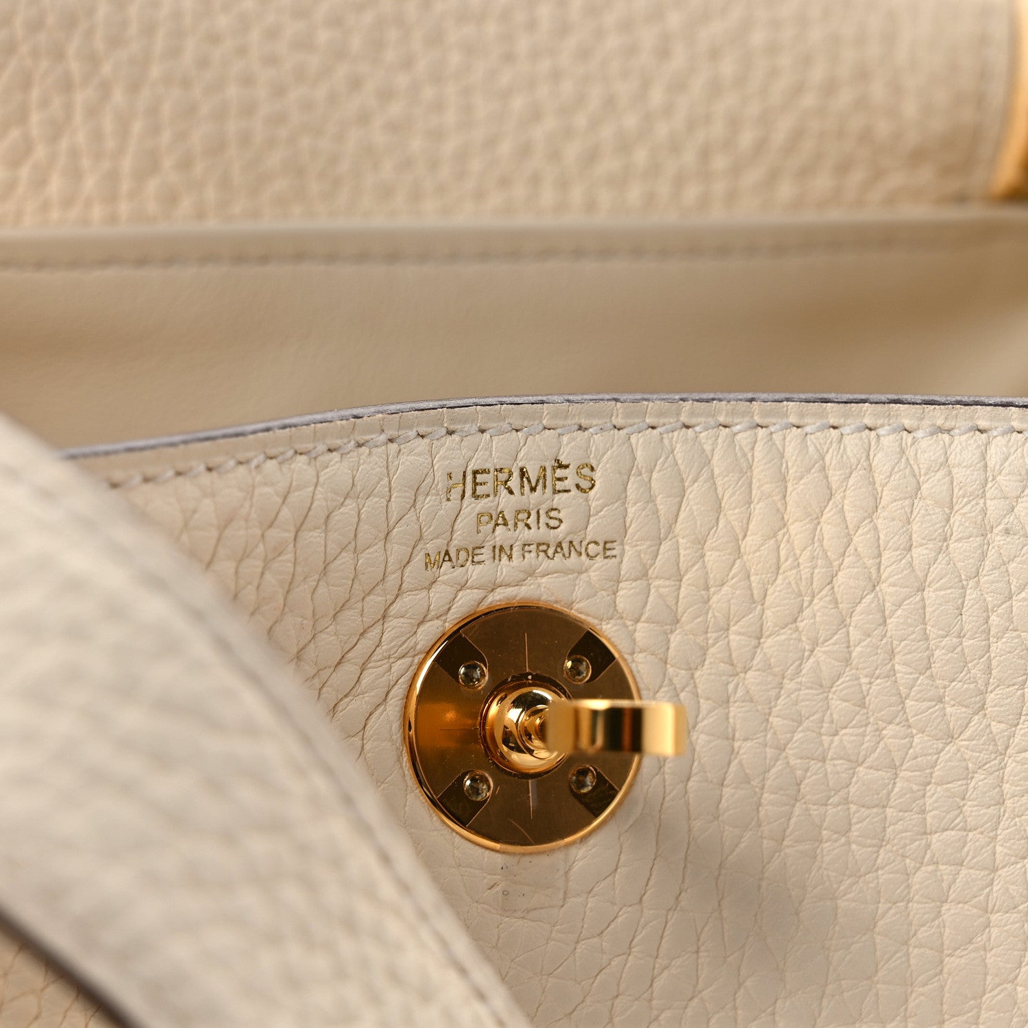 Hermes Taurillon Clemence Mini Lindy 20 Craie 6 of 12