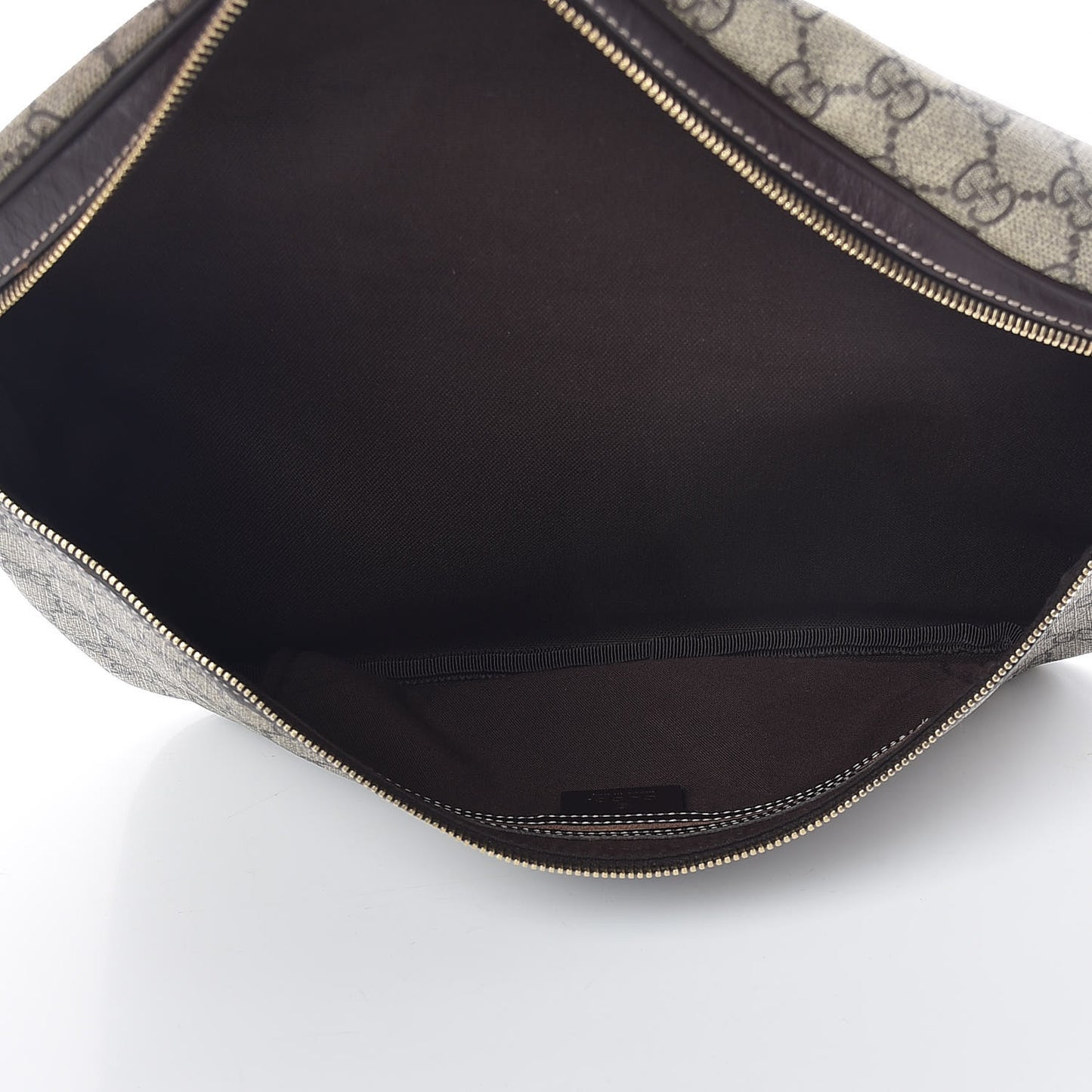 GG Plus Monogram Belt Bag Dark Brown