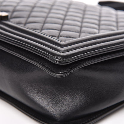 Chanel Calfskin Quilted Large Boy Flap Black 14 of 18