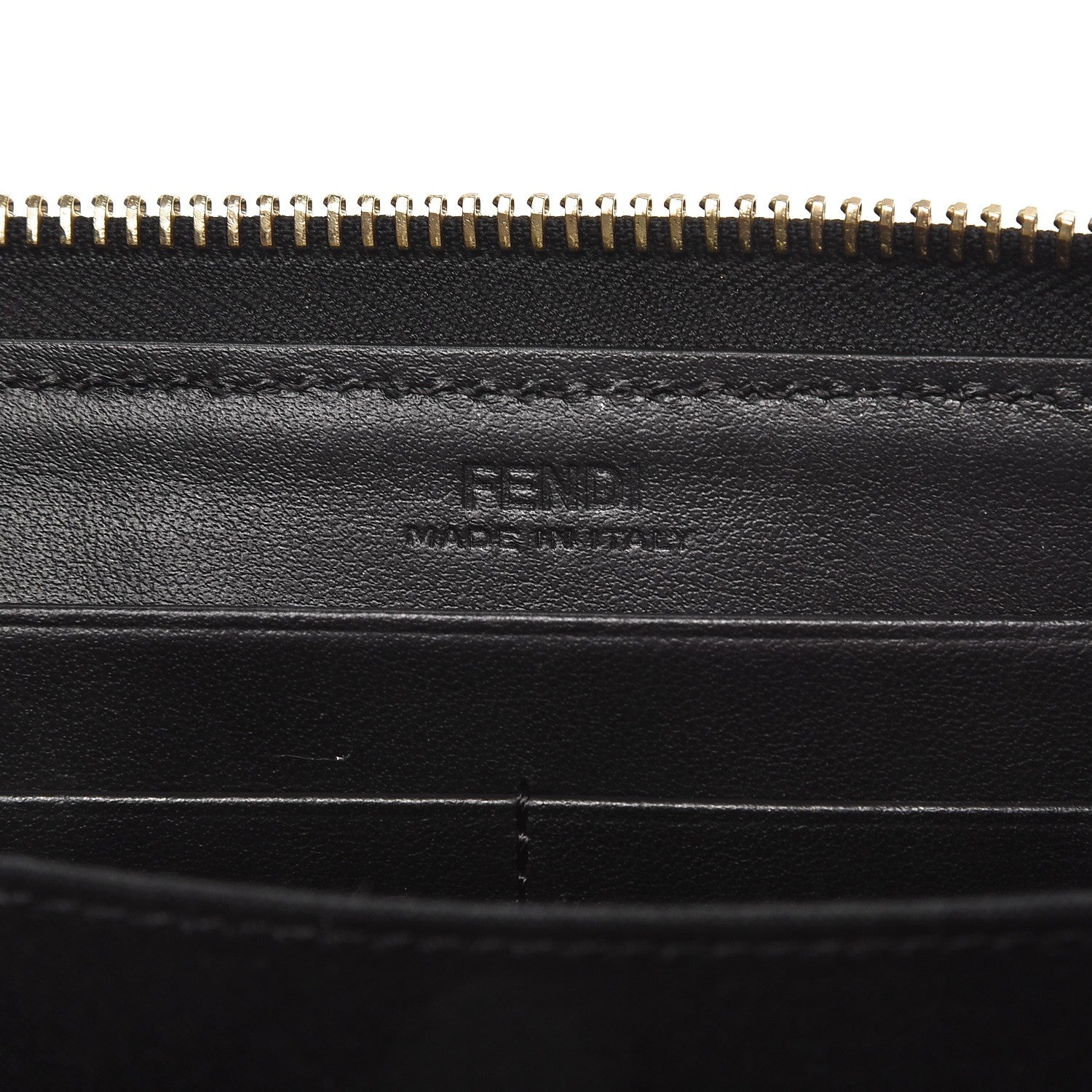 Fendi Vitello Rainbow Continental Wallet Black 7 of 10