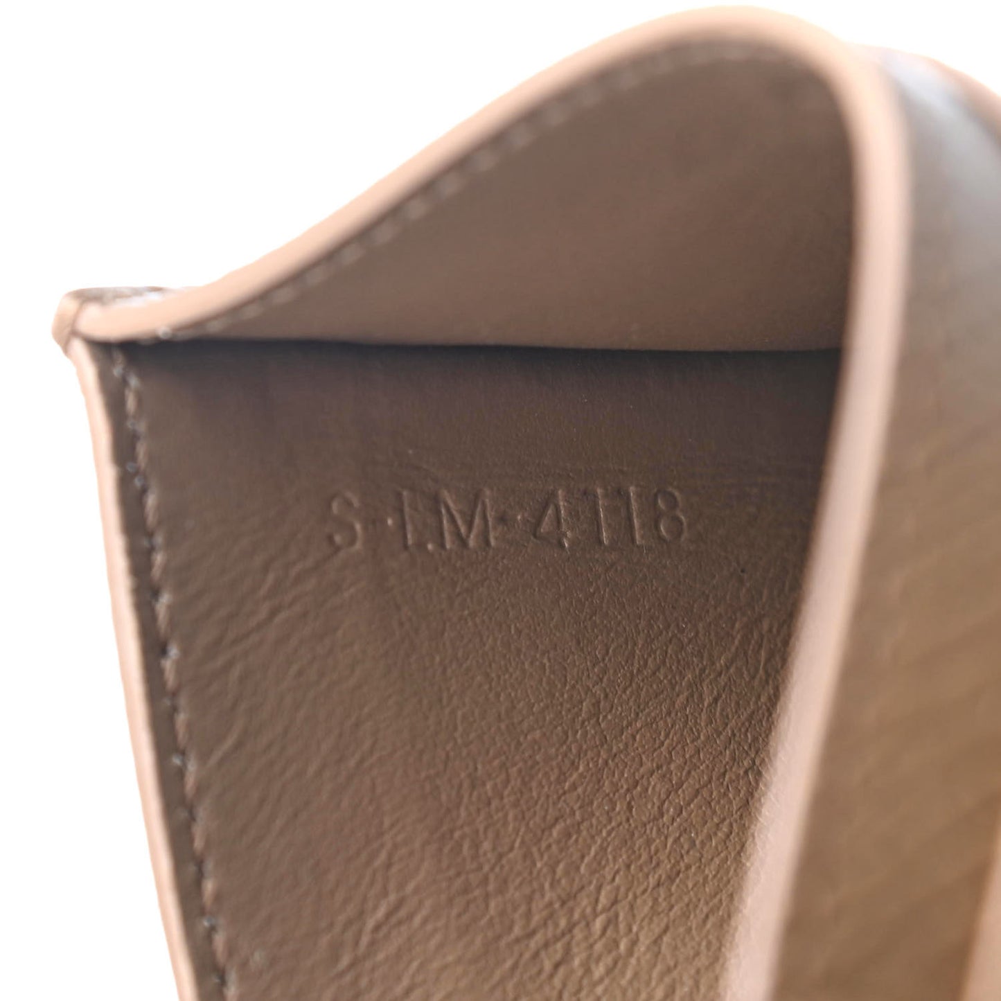 Grained Calfskin Card Holder Light Camel