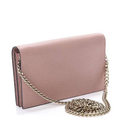 Gucci Dollar Calfskin Medium Betty Chain Wallet Soft Pink 3 of 11