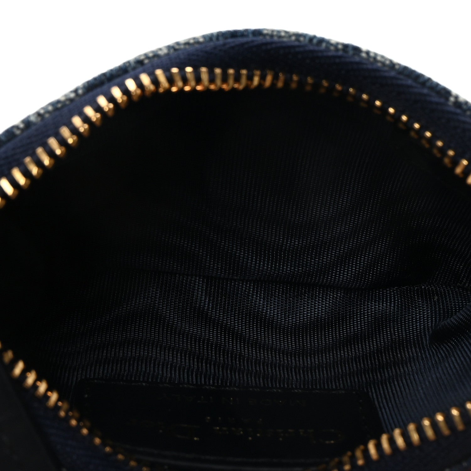 Christian Dior Denim Jacquard Oblique DiorTravel Myrte Zipped Key Case Blue 5 of 6