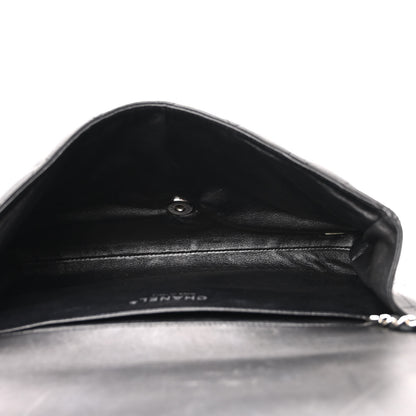 Chanel Lambskin Quilted Clutch With Chain Flap Black 4 of 10
