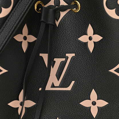 Louis Vuitton Empreinte Monogram Giant Neonoe MM Black Beige 9 of 11