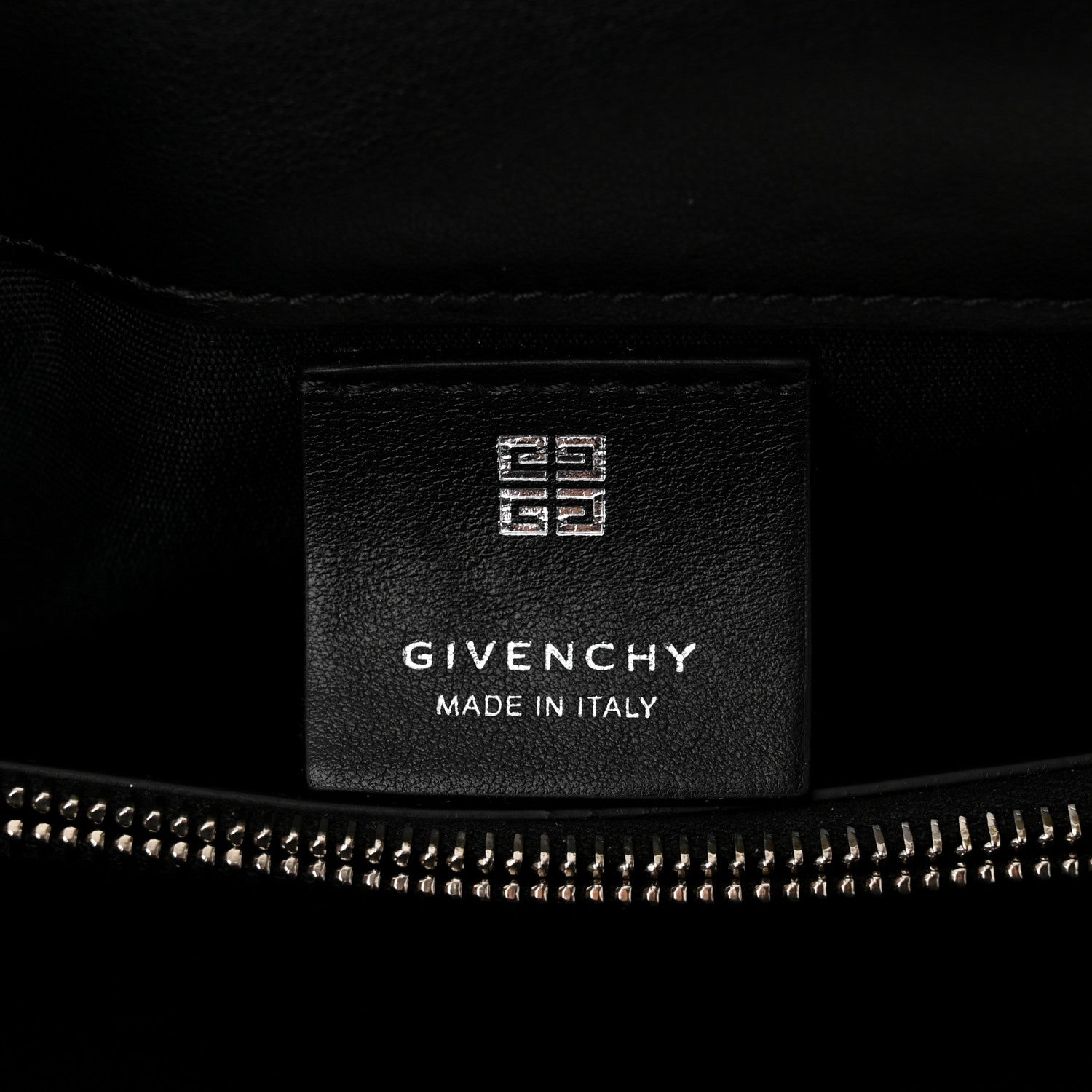 Givenchy Soft Calfskin 4G Embossed Medium Shoulder Bag Black 6 of 9