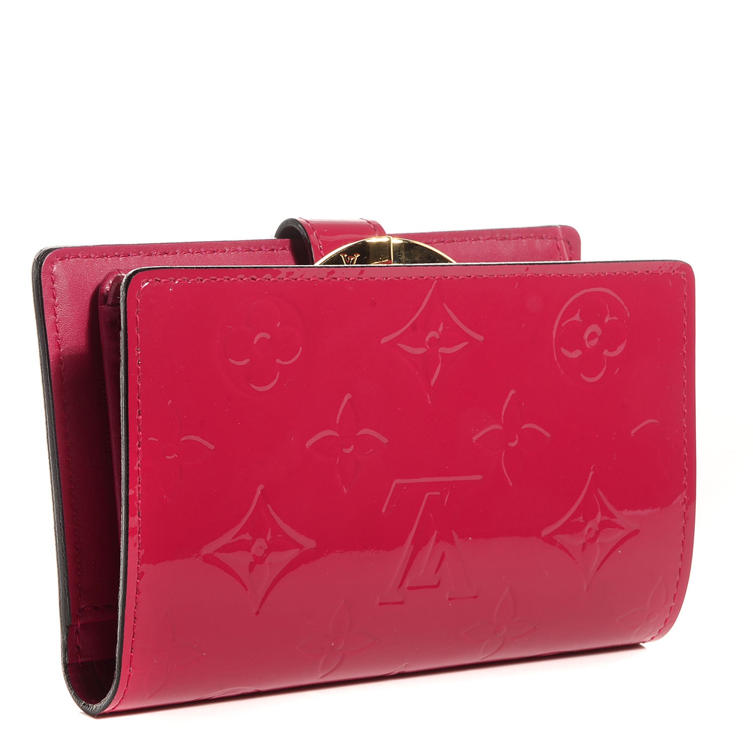 Louis Vuitton Vernis French Purse Wallet Rose Indien 3 of 7