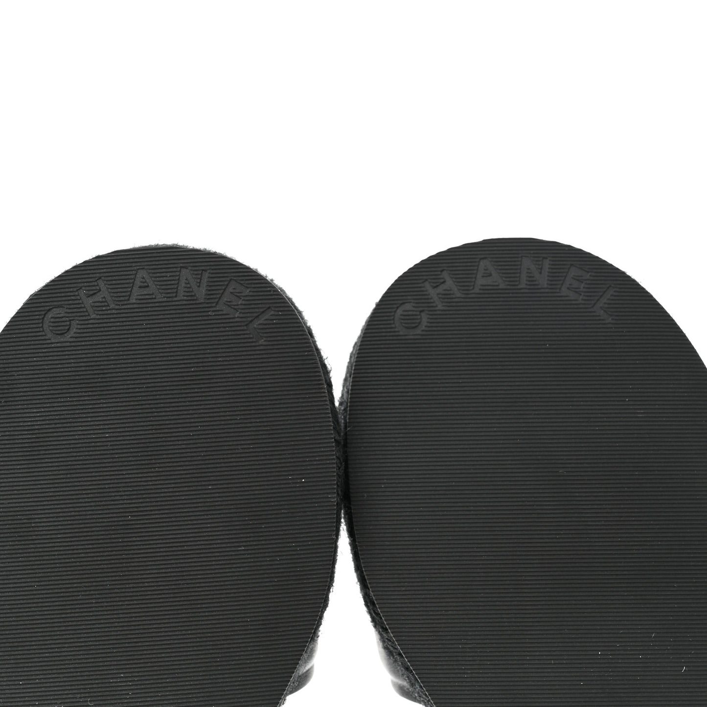 Lambskin Espadrille Mule Sandals 37 Black