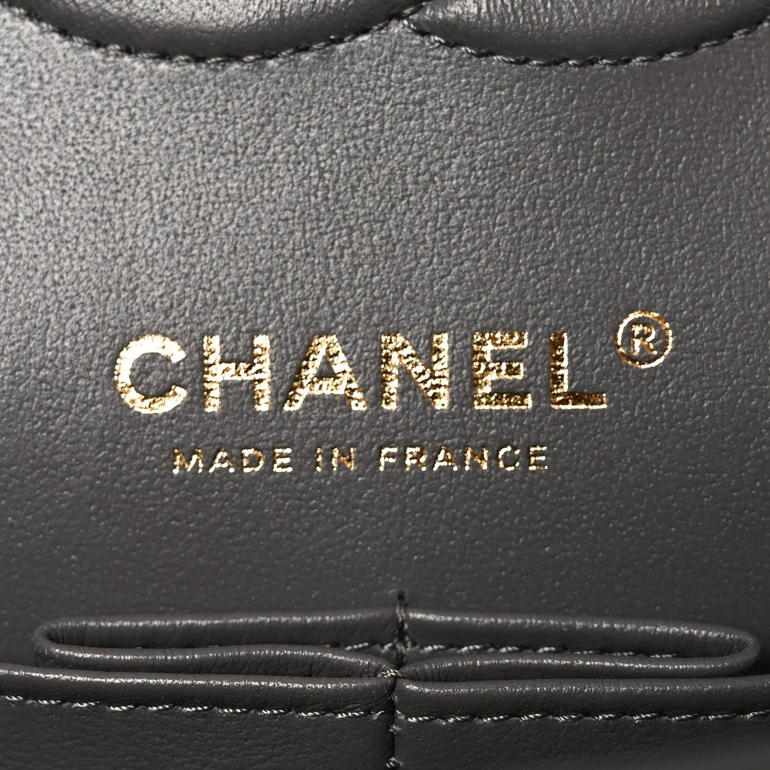 Chanel Lambskin Quilted Medium Double Flap Grey 6 of 11