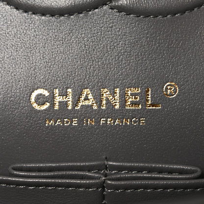 Chanel Lambskin Quilted Medium Double Flap Grey 6 of 11