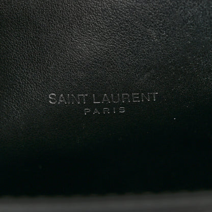 Saint Laurent Calfskin Crocodile Embossed Baby Sac De Jour Black 6 of 17