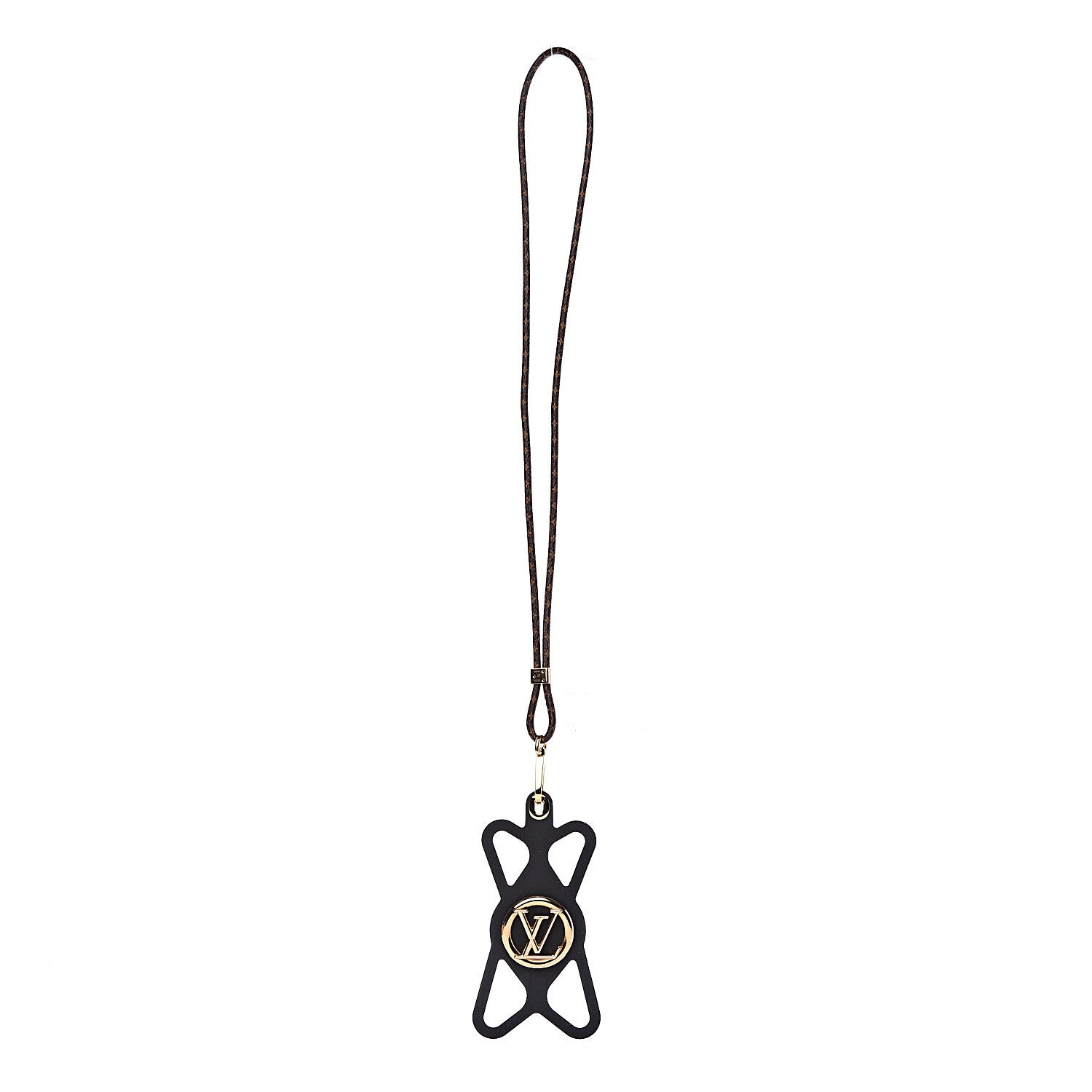 Louis Vuitton Monogram Silicone Louise Phone Holder Black 2 of 8