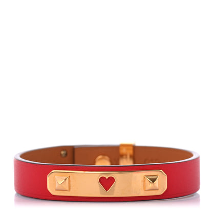 Hermes Swift As De Coeur Bracelet T3 Rouge De Coeur 2 of 13