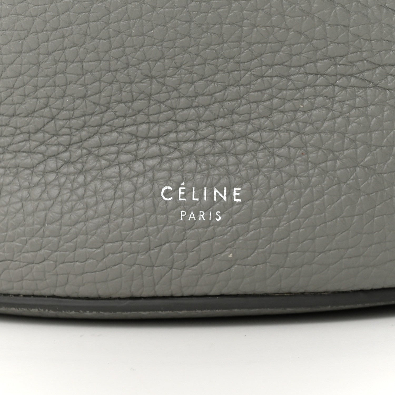 Celine Supple Grained Calfskin Big Bag Bucket Grey 7 of 12