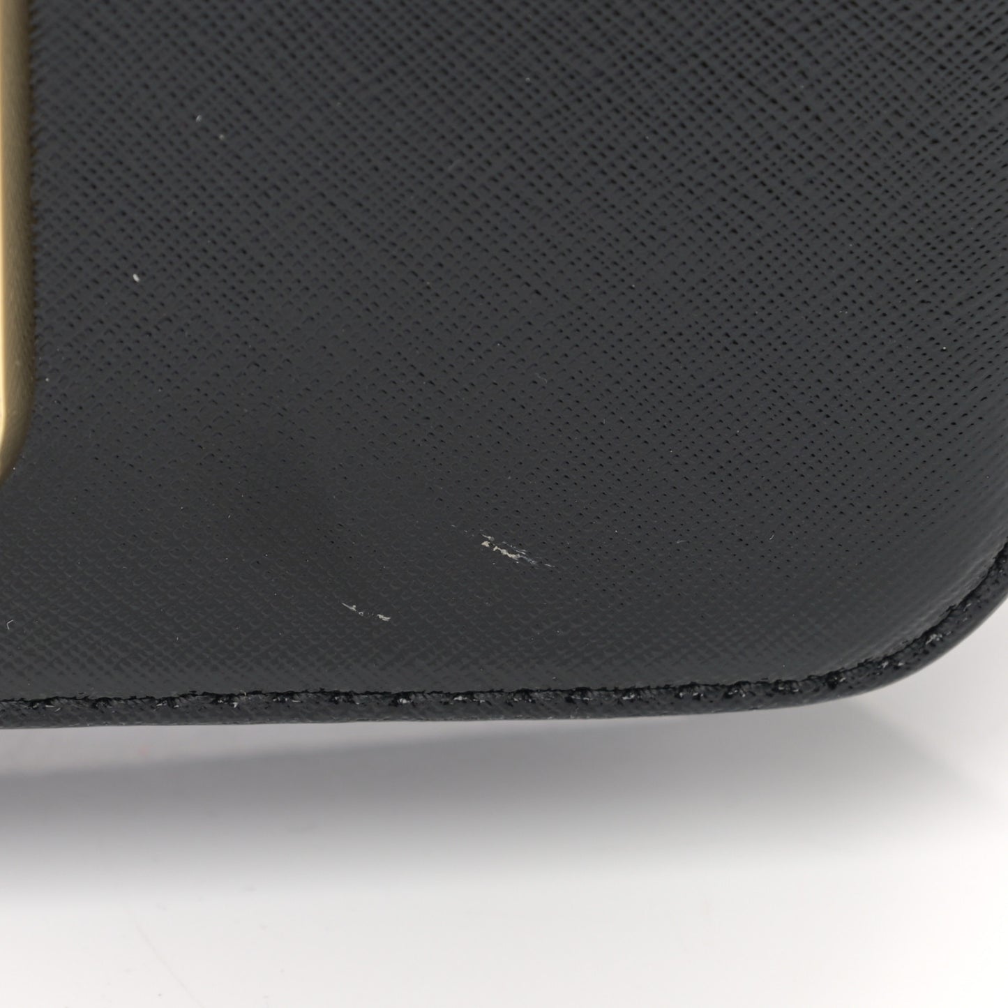Saffiano Snapshot Camera Bag Black Grey