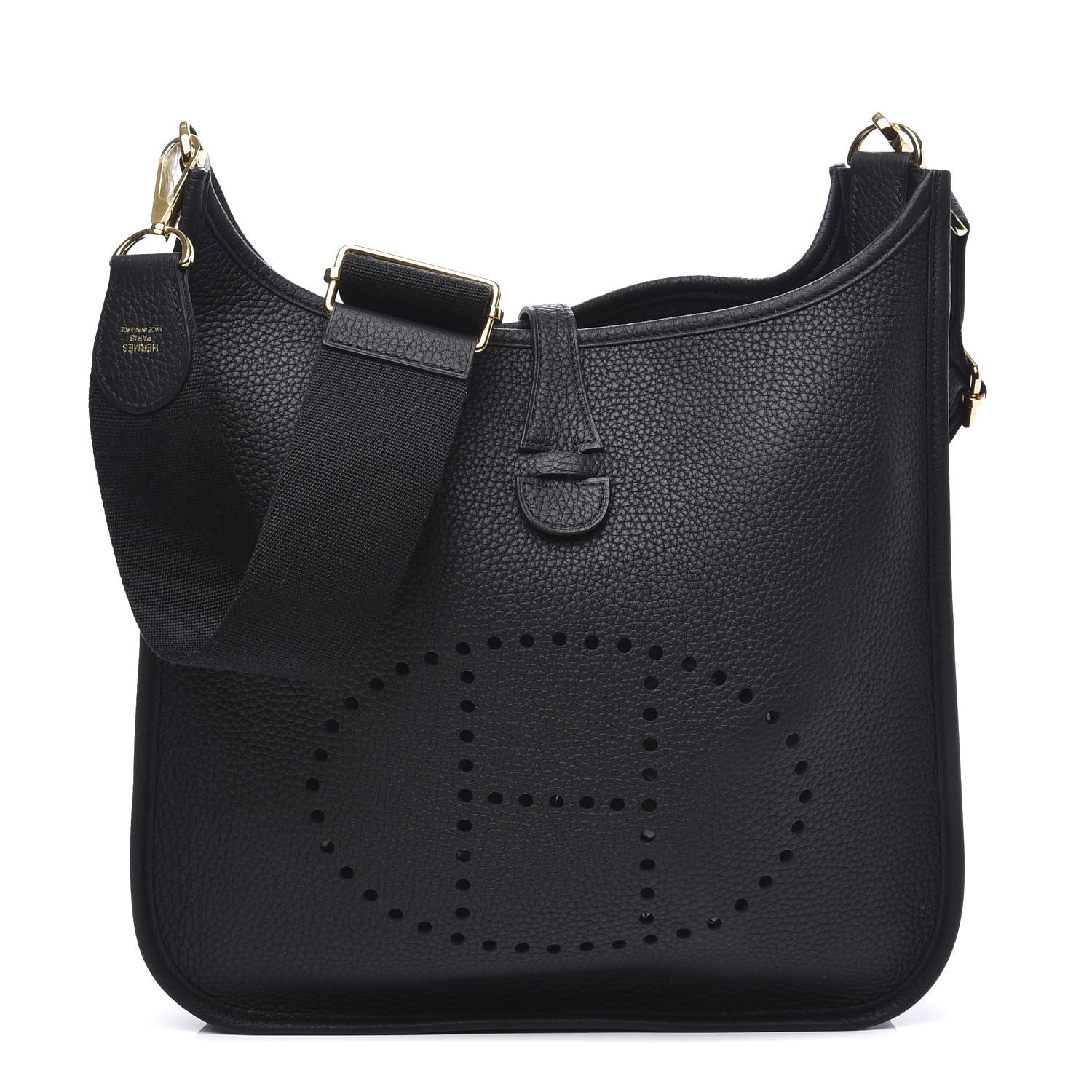 Hermes Taurillon Clemence Evelyne III PM Black 1 of 10