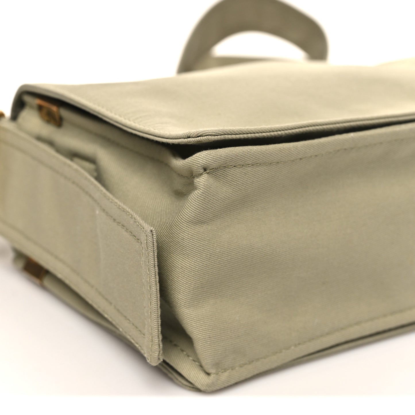 Canvas Trench Crossbody Bag Flax