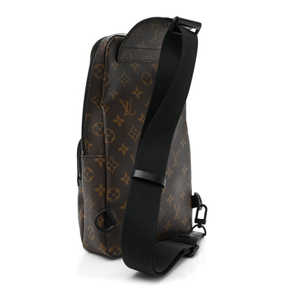 Louis Vuitton Monogram Macassar Avenue Sling Bag 3 of 9