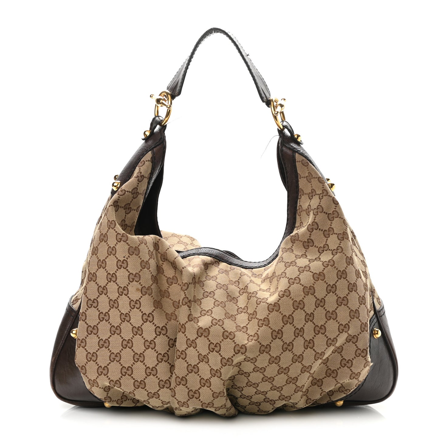 Monogram Large Jockey Hobo Dark Brown