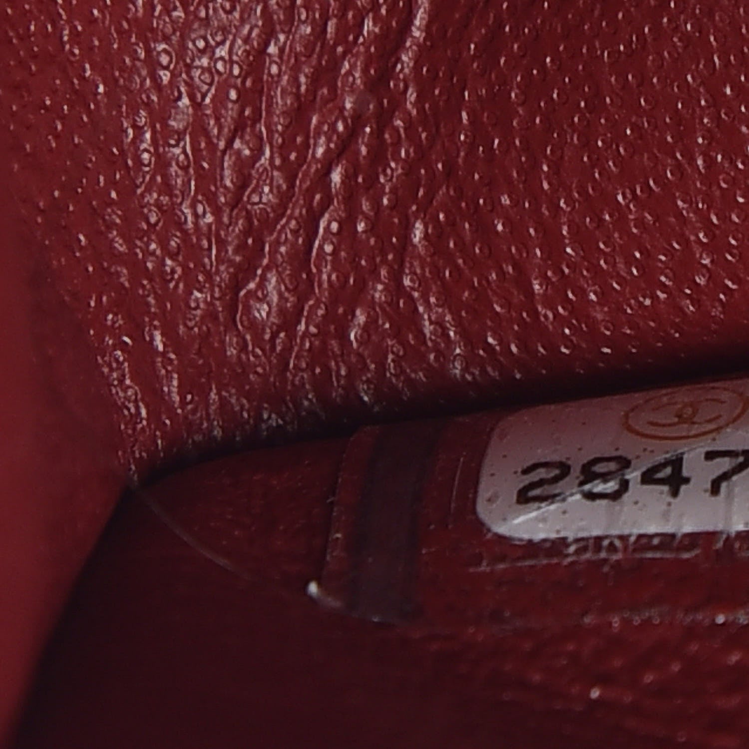 Chanel Iridescent Caviar Quilted Medium Double Flap Burgundy 9 of 12