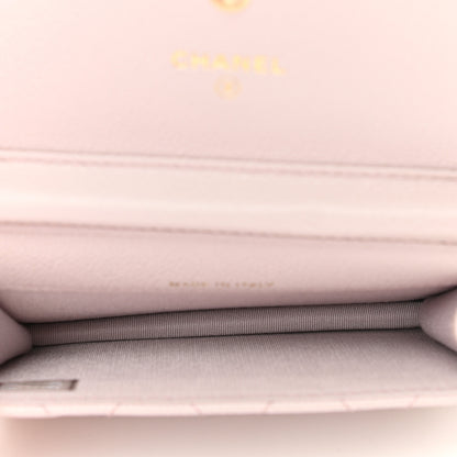 Chanel Caviar Quilted Miss Coco Clutch With Chain Light Purple 5 of 11