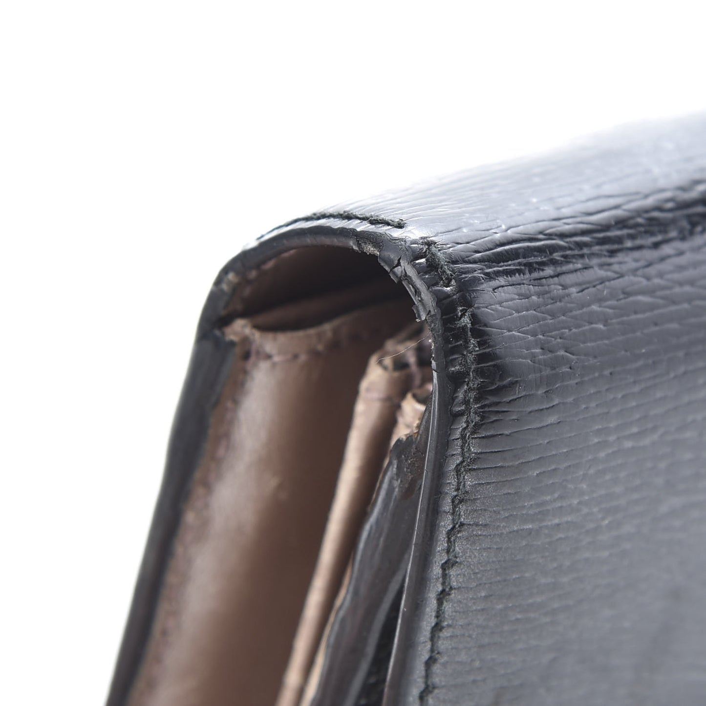 Shangai Calfskin Lovely Heart Continental Wallet Black