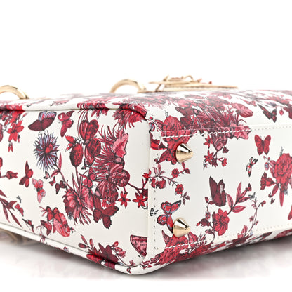 Christian Dior Calfskin Le Coeur Des Papillons Small My ABCDior Lady Dior White Multicolor 10 of 10