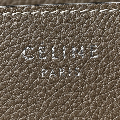 Celine Drummed Calfskin Micro Luggage Souris 7 of 9