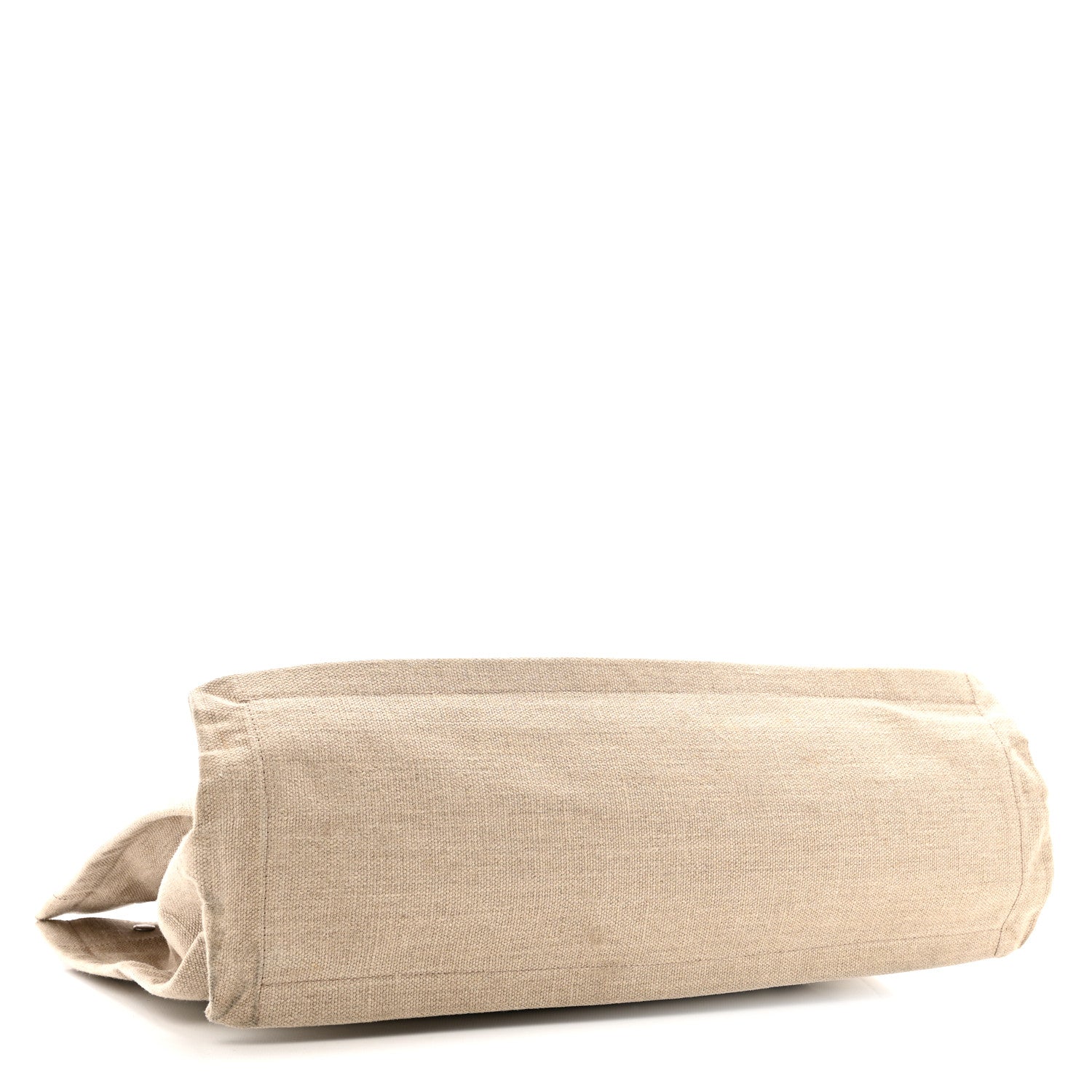 Saint Laurent Linen Calfskin Rive Gauche Tote Optic White 4 of 16
