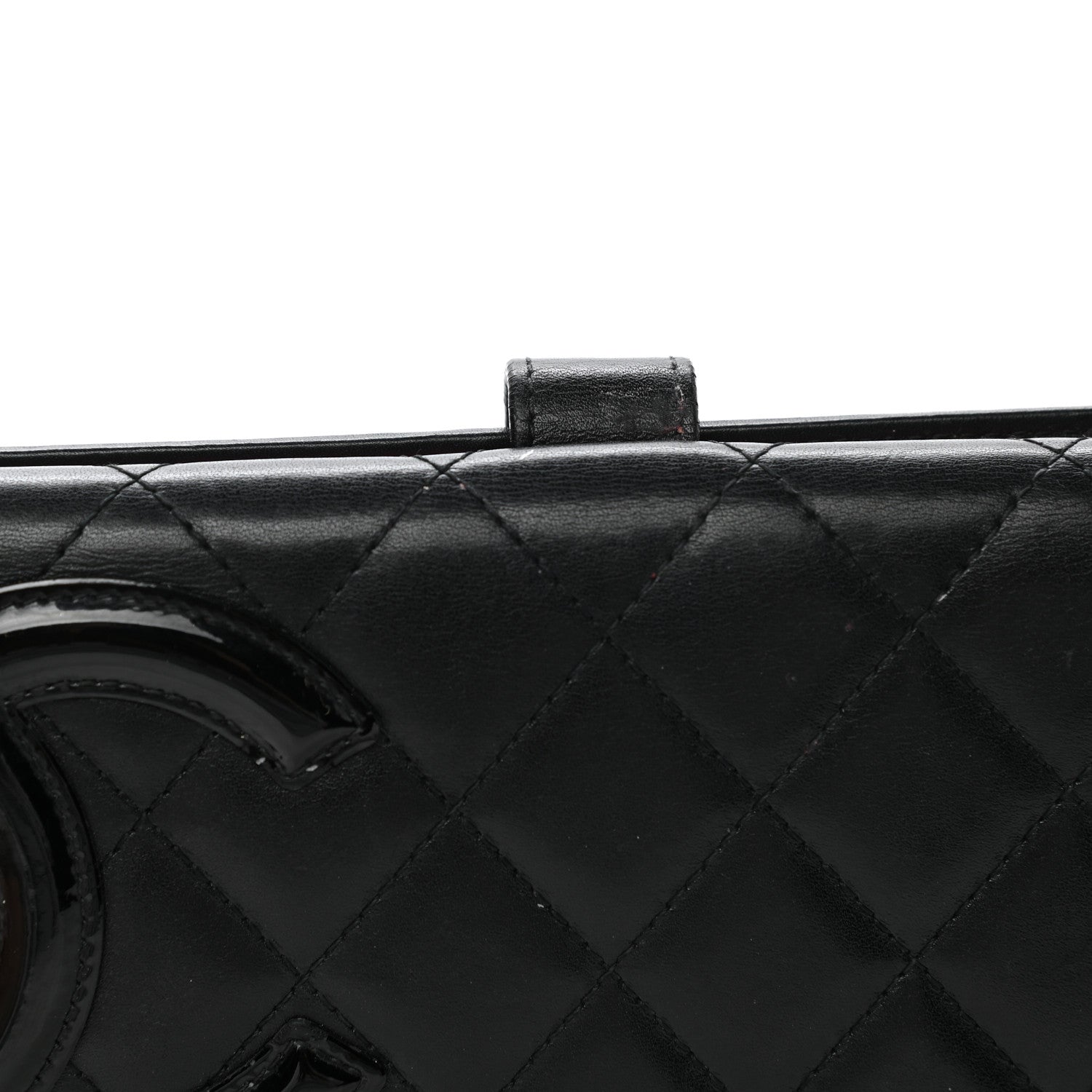 Chanel Calfskin Quilted Cambon Long Double Wallet Black 10 of 12