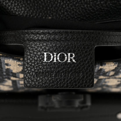 Christian Dior HOMME Oblique Calfskin Mens Mini Saddle Backpack Navy Blue 6 of 10