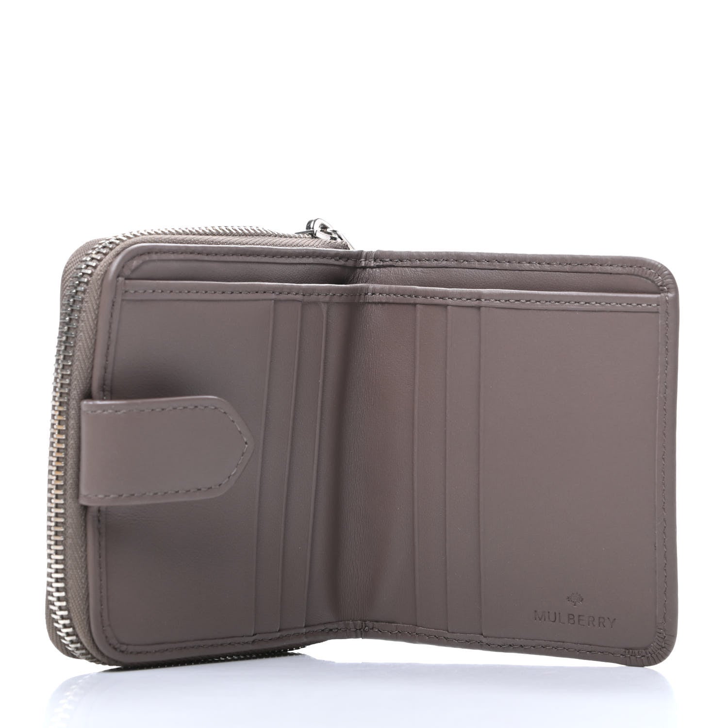 Mulberry Nappa Small Blossom Zip Around Wallet Taupe 6 of 10