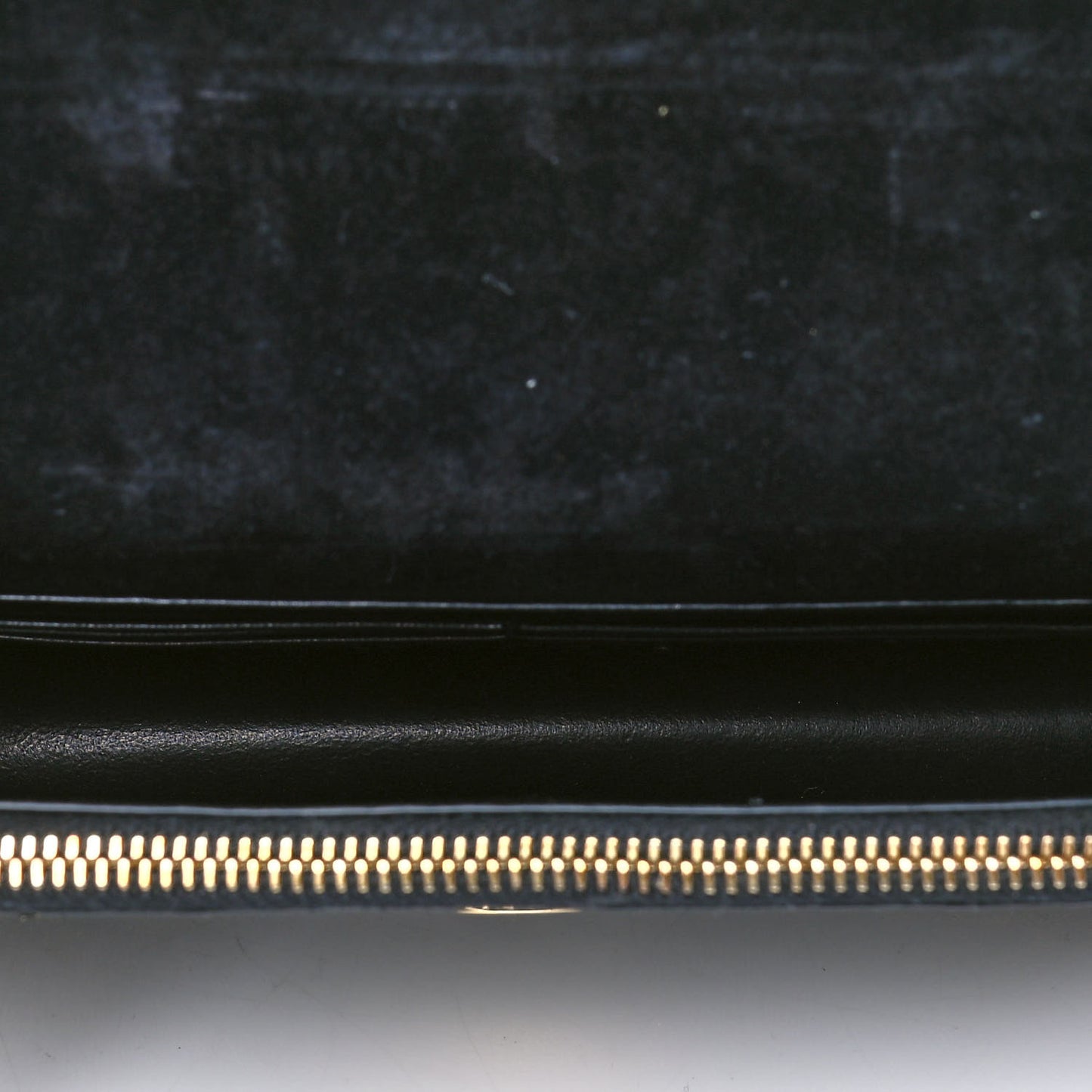 Calfskin Python Embossed Classic Monogram Kate Tassel Chain Wallet Gold