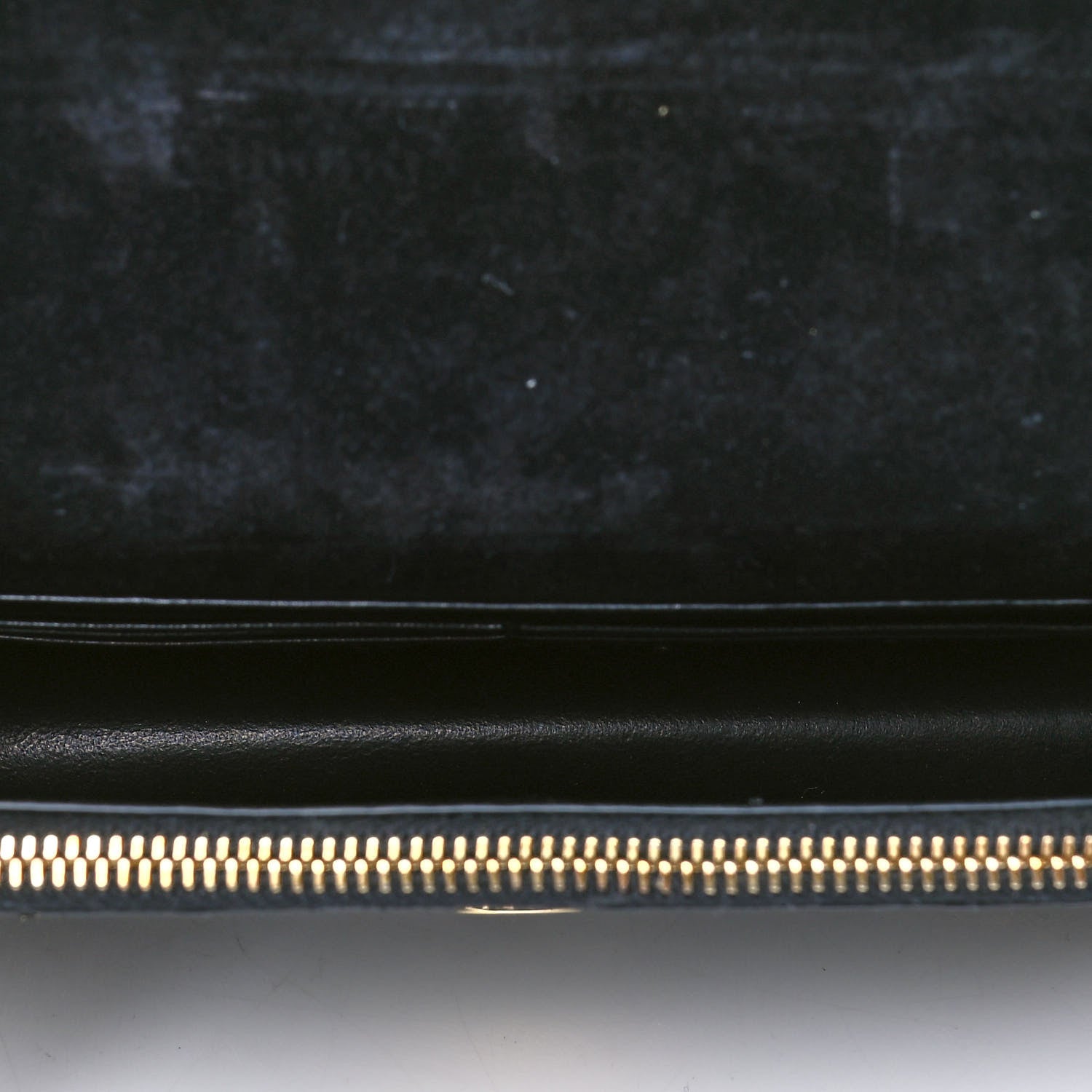 Saint Laurent Calfskin Python Embossed Classic Monogram Kate Tassel Chain Wallet Gold 4 of 4
