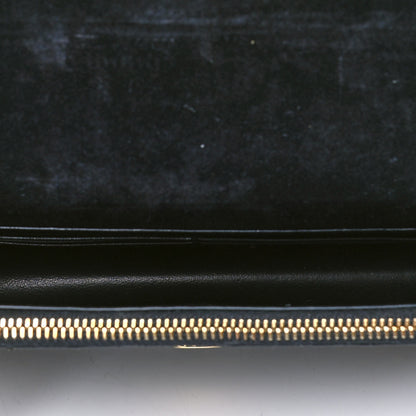 Saint Laurent Calfskin Python Embossed Classic Monogram Kate Tassel Chain Wallet Gold 4 of 4