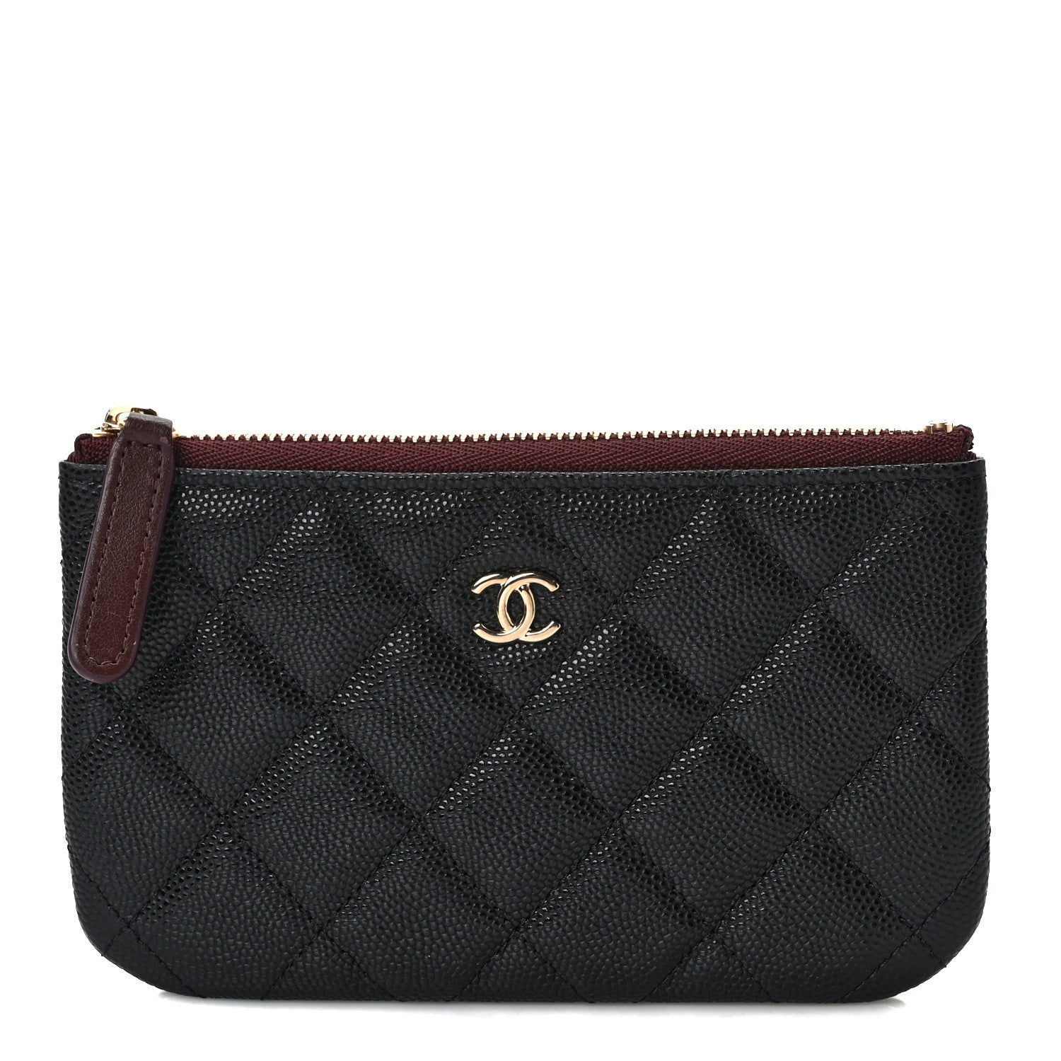 Chanel Caviar Quilted Small Cosmetic Case Black 1 of 8
