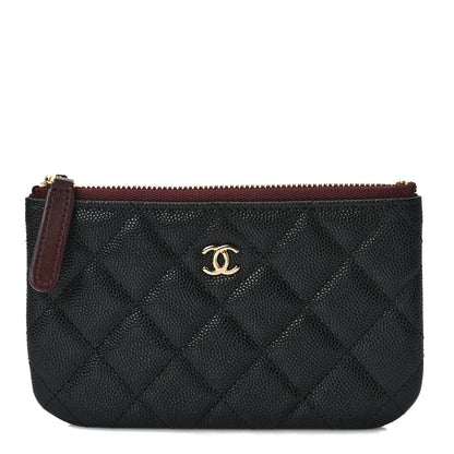 Chanel Caviar Quilted Small Cosmetic Case Black 1 of 8