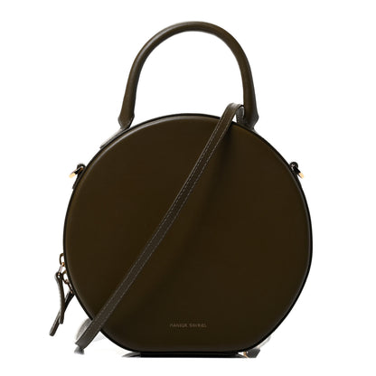 Mansur Gavriel Calfskin Circle Crossbody Bag Olive 1 of 4