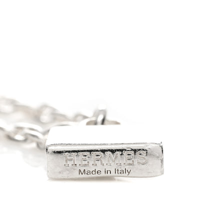Hermes Sterling Silver Kelly Charm Bracelet ST 3 of 4