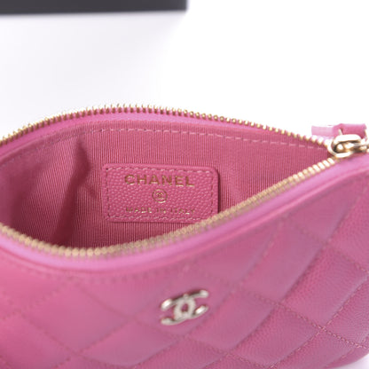 Chanel Caviar Quilted Small Cosmetic Case Pink 6 of 10